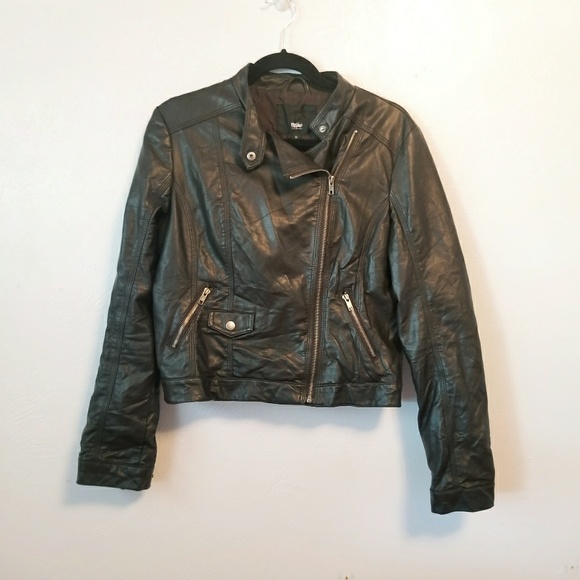 Mossimo Supply Co. Jackets & Blazers - Mossimo faux leather moto jacket in brown